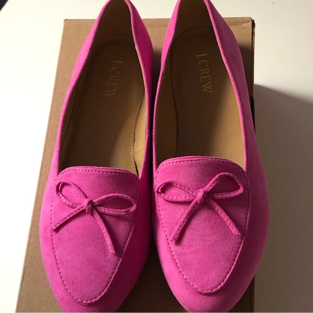 JCrew Pink Loafers